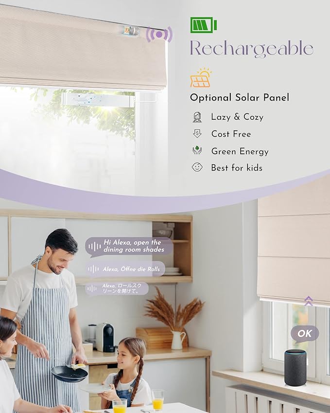 Graywind Smart Roman Shades Compatible