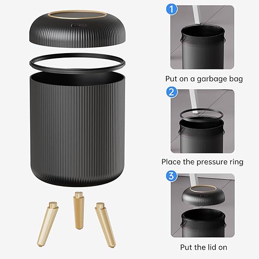 URALFA Motion Sensor Trash Can