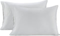 LANE LINEN Pillow Case Covers King, Set of 2, 100% Egyptian Cotton Sateen, Soft Cool & Smooth 1000 Thread Count Pillow Cases - Swiss Dot - White
