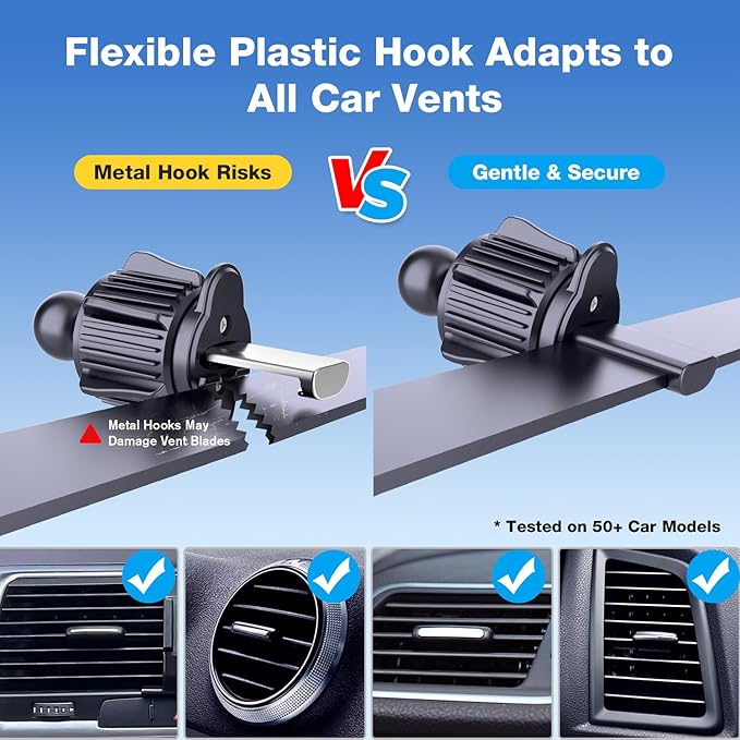 Car Mount, Magnetic Car Phone Holder Vent, Truck Accessories Gifts for Men Women Him Her, Applies to for iPhone Samsung Android