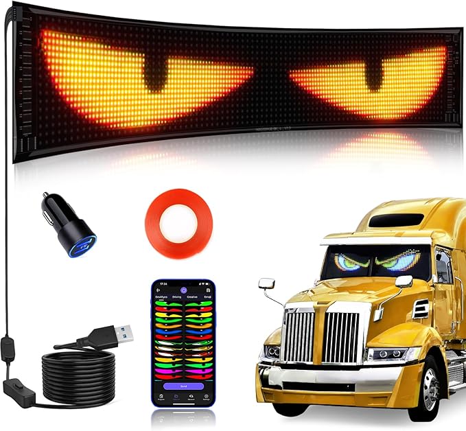 Rayhome Synchronize Multiple Devil Eyes Light, Programmable LED Display