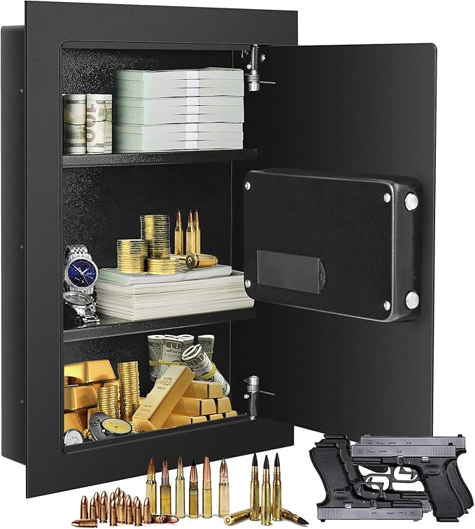 S AFSTAR Wall Safe Box, Electronic Digital Safe Box