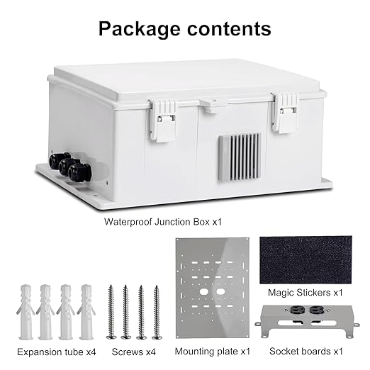 Namunanee Outdoor Electrical Junction Box, ABS Water Resistant Enclosure