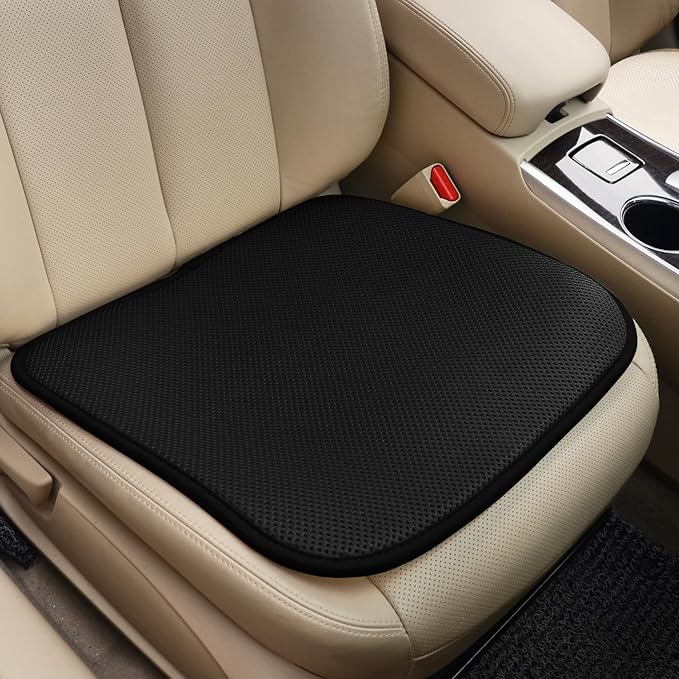 Cool Seat Cushion, Breathable Car Seat Cushion Universal Fit for Most for Auto SUV Truck, Non-Slip Seat Protector (S)