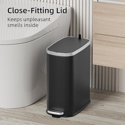 KUK Slim Bathroom Trash Can