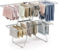 APEXCHASER Clothes Drying Rack, Foldable 2-Level Drying Rack Clothing,