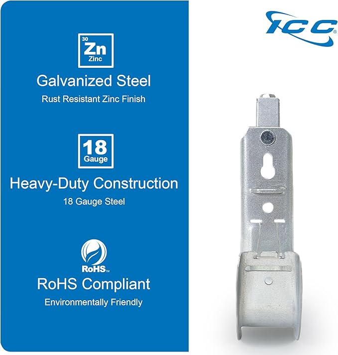 ICC Beam Clamp J Hook 2” with Retainer Clip