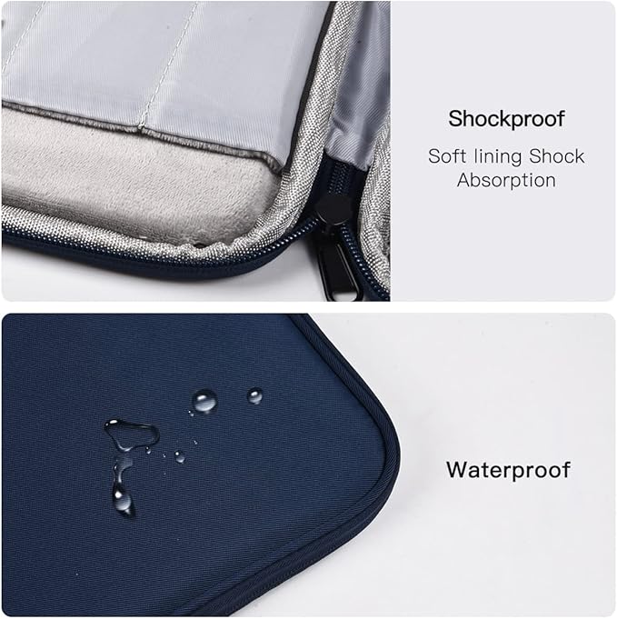 12.9 Inch Tablet Carrying Bag for Samsung Galaxy Tab S9+ Plus/S8+/S7+ Plus/S7 FE 12.4" & 13 inch iPad Pro M5 M4, iPad Air M3 M2 2025 2024, Surface Pro 11 Snapdragon,10,9,8,X,7+,7,6,5 Sleeve Case-Blue
