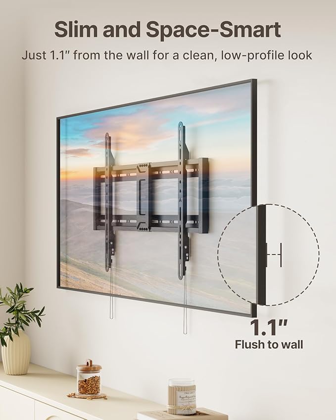 monTEK Heavy Duty Fixed TV Wall Mount