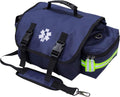 Kemp USA EMT First Responder Trauma Bag, Navy Blue, First Aid & Survival Gear with High-Visibility Reflectors, Rapid Medical Response & Emergency Tools Organizer