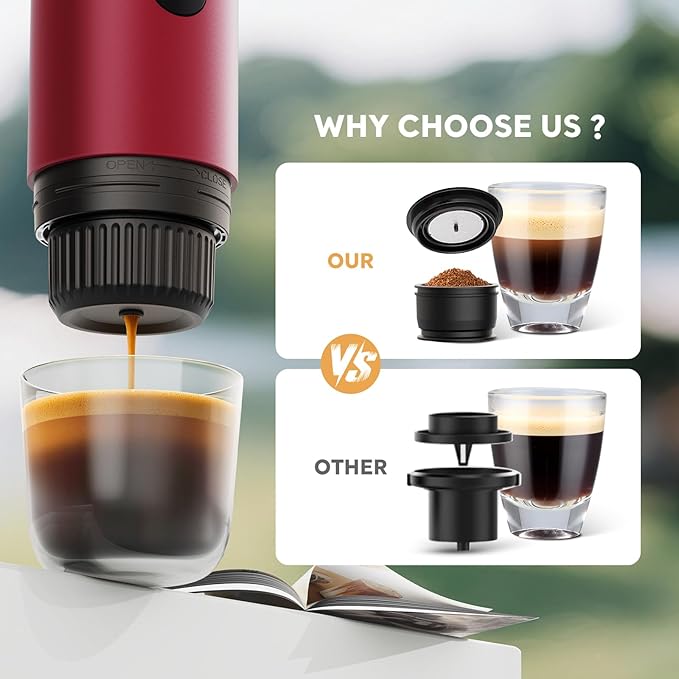 Portable Espresso Machine, Travel Coffee Maker