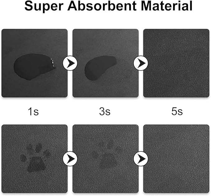 Great Dane Food Mat for Floors Waterproof,Quick Dry Anti-Slip Dog Bowl Mats for Food and Water,Pet Feeding Mats,Pet Placemat for Messy Drinkers to Protect Floors,Pets Supplies 23.62×15.75in