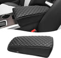 KBH Center Console Armrest Cover for Ford Edge 2011 2012 2013 2014, Durable Arm Rest Lid Cushion Pad, Vinyl Leather Trim, Anti-Scratch, Black