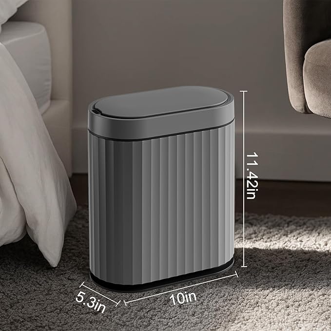 ELPHECO Bathroom Motion Sensor Trash can 2 Gallon Automatic Garbage Can