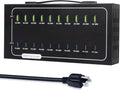580W USB Charging Station, 20 Port Fast Charging Station for Multiple Devices, Dual PD 45W USB C Charger Block, Smart Power Delivery & Multi Protection for Laptop MacBook iPhone, iPad, Tablet