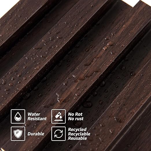 Art3d Slat Wall Panel for Modern Decor, WPC Acoustic Diffuser Panel