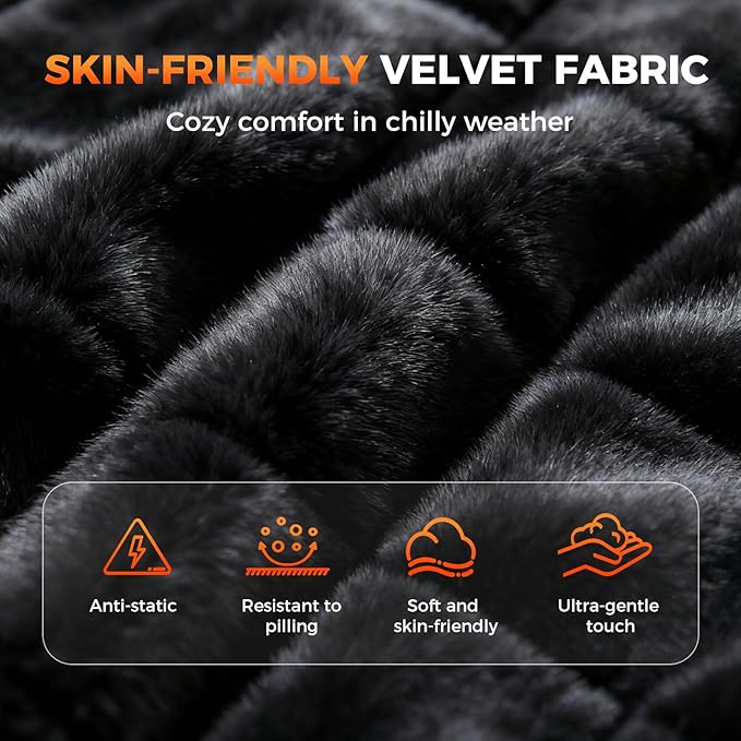 FLORICH Driver or Passenger Car Seat Cushion Comfortable Seat Cover for Full Back for Cars Trucks SUV Van, Black