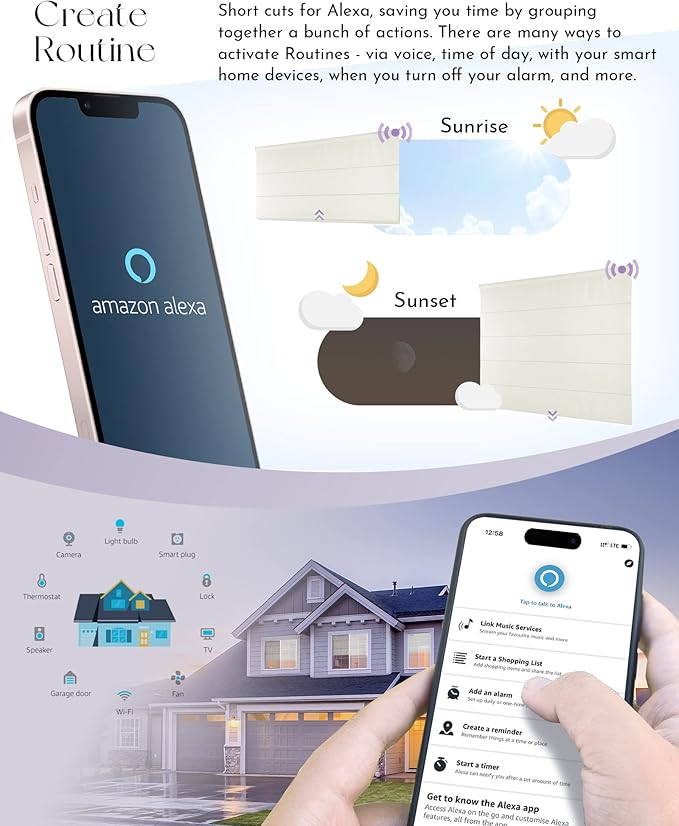 Graywind Smart Roman Shades Compatible