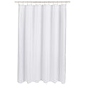 Amazon Basics Linen Style Bathroom Shower Curtain, 72" x 72", Bright White, 11.42" L x 9.45" W