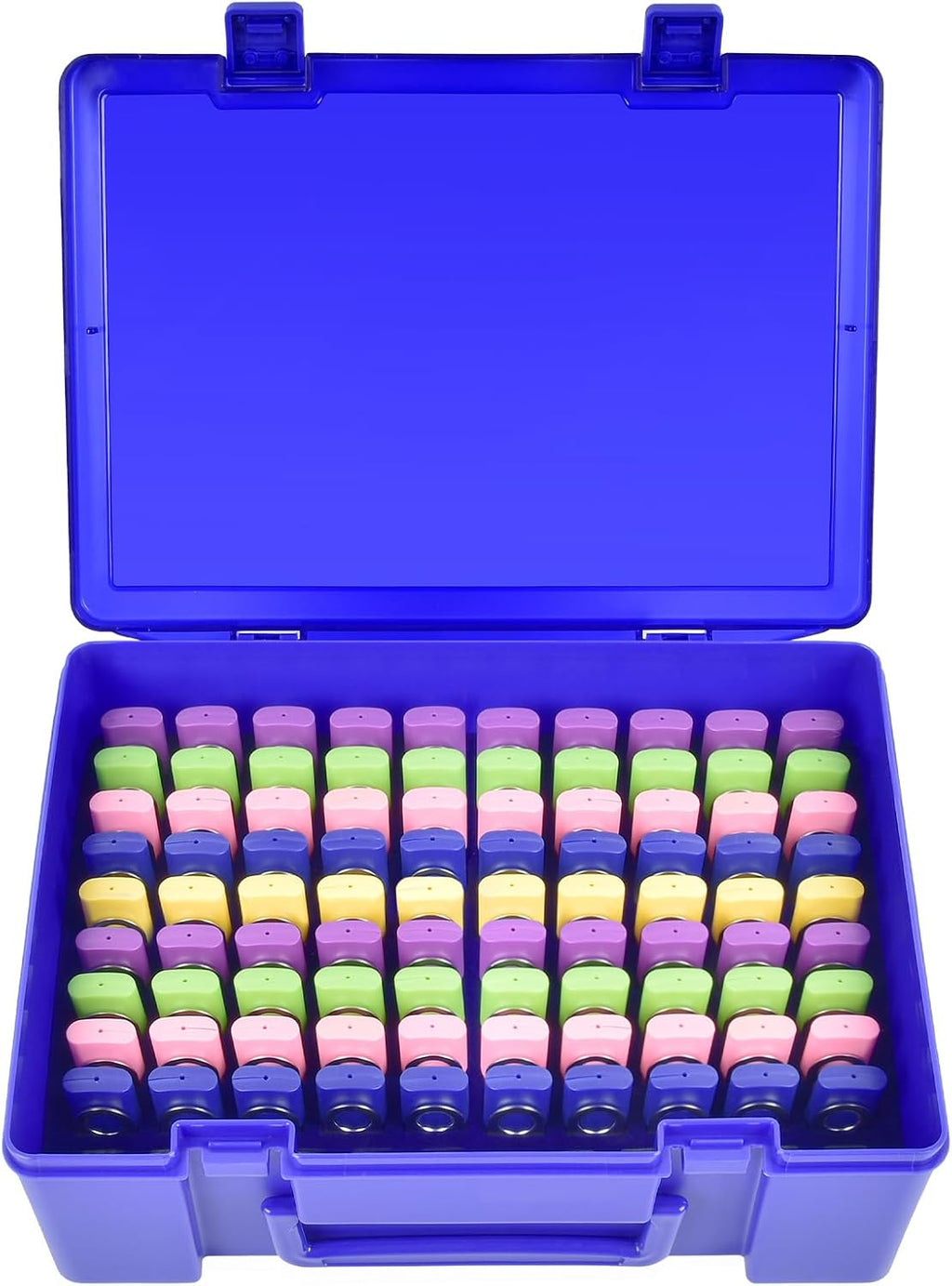 Flash Drive Case USB Memory Stick SD Card Storage Organizer- Holds 134pcs Thumb Drive Electronic Accessories Holder for Sandisk/for Samsung/for Inland/for PNY/for Netac (Blue)