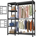 Homykic Bamboo Clothes Rack Garment Rack