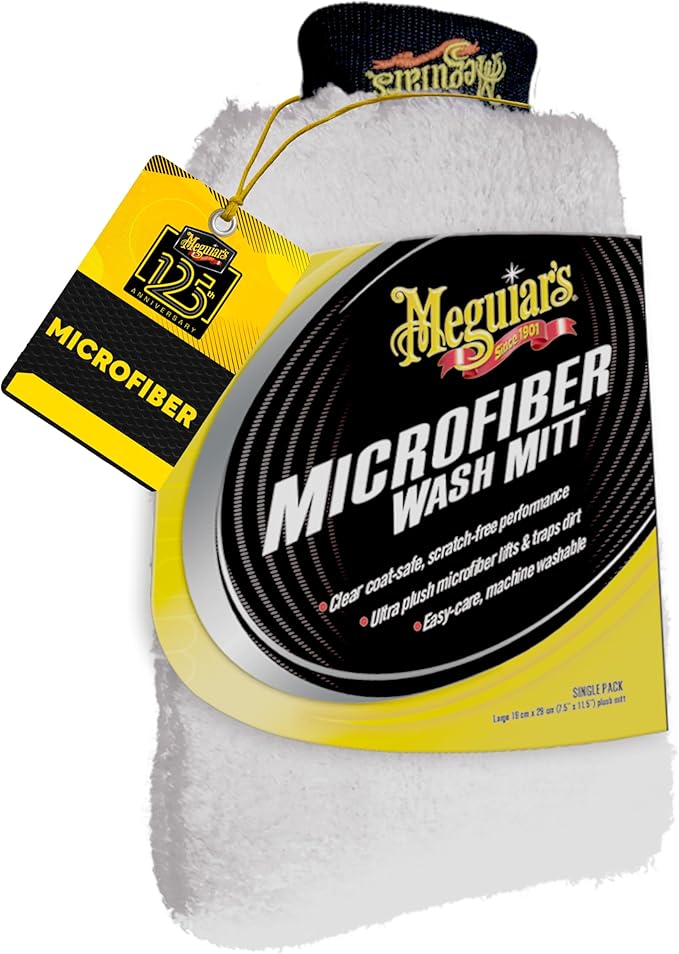 Meguiar's X3002 Microfiber Wash Mitt,