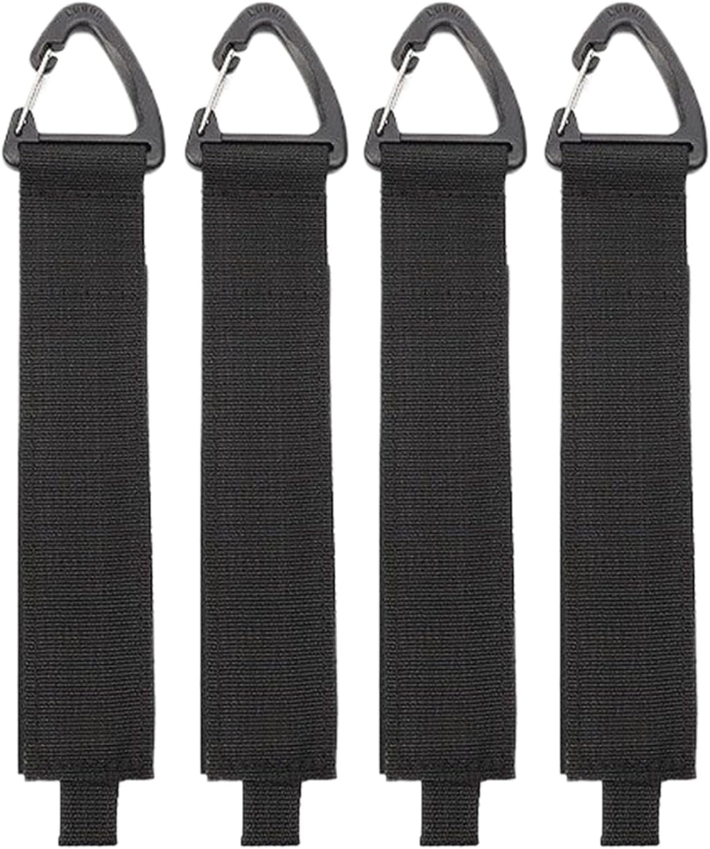 Extension Cord Storage 4 Pieces Heavy-Duty Workshop Organizer Extension Cord Wrap Holder with Triangular Buckle for Workshop Garage Maintenance Warehouse Utility Room Basement Shed Closet