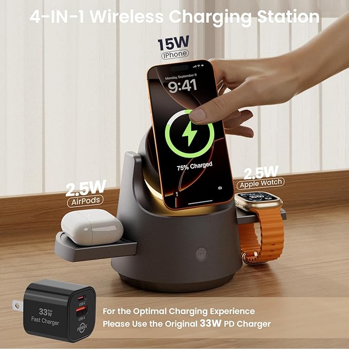 3 in 1 Wireless Charging Station