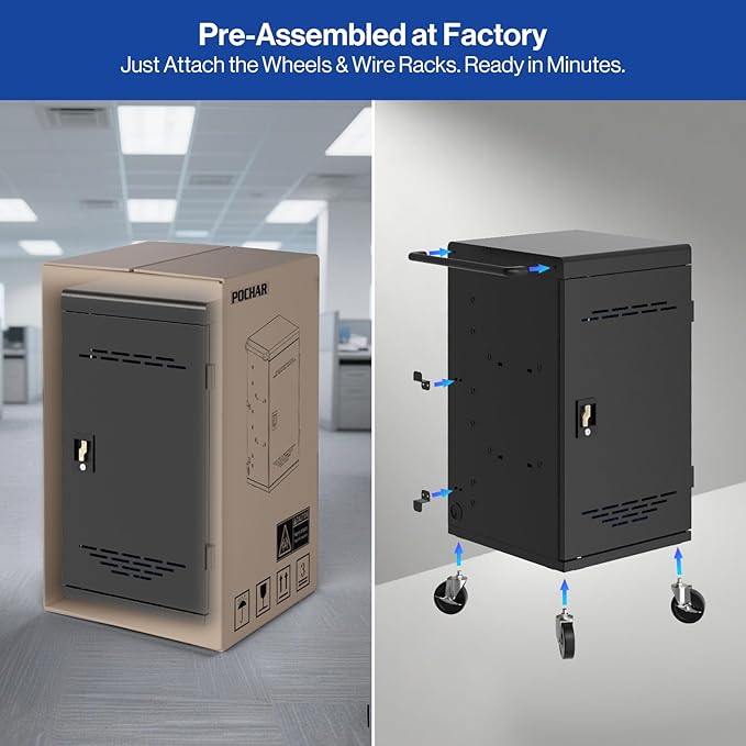 Fully Assembled 30 Unit Device Charging Station