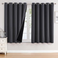 ChrisDowa 100% Blackout Curtains 63 inch Long