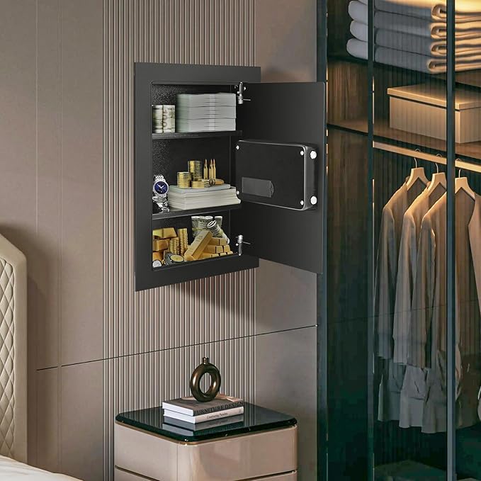 S AFSTAR Wall Safe Box, Electronic Digital Safe Box