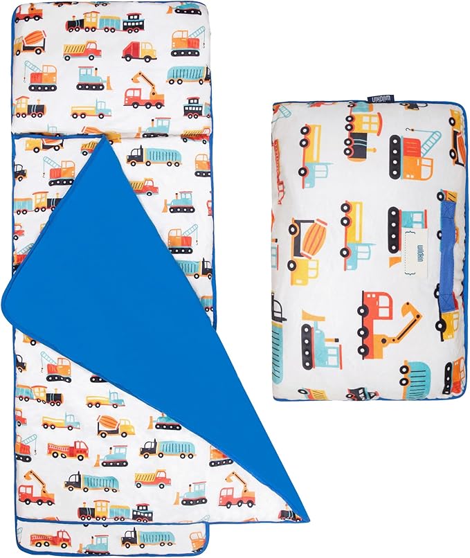 Wildkin Kids Plush Nap Mat – Soft, Cozy, Convenient for Daycare & Preschool
