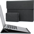 HYZUO 15-16 Inch Laptop Sleeve Case with Stand Feature for MacBook Pro 16 M4/M3/M2/M1 Pro/Max 2025-2019, XPS 15, MacBook Pro 15 2015-2012, Samsung Galaxy Book Flex/Pro 15, Space Gray