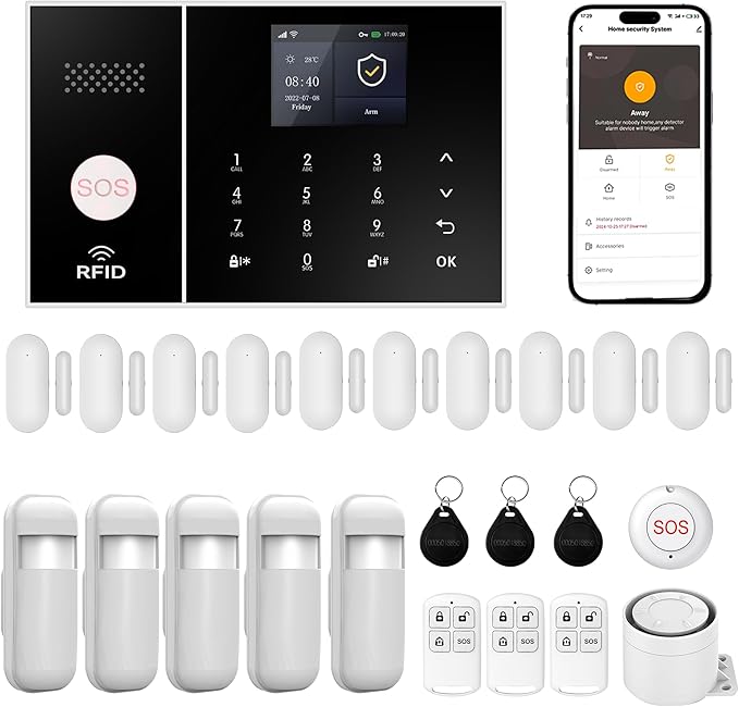 XUK Wireless 4G/GSM/Wi-Fi Security System