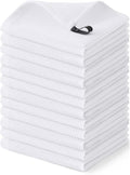 Homaxy 100% Cotton Waffle Weave Dish Cloths - 12 Pack Soft and Absorbent Dish Towels - 12 x 12 Inches Quick Dry Dish Rags - White