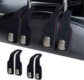 Car Seat Headrest Hooks for Purses and Bags, 2 Pack Bag Purse Holder for Car With Double Metal Hooks, Car Purse Hanger, Headrest Back Seat Handbags Hook Cute Hanging Accessories, Black