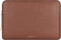 Comfyable Slim Protective Laptop Sleeve Compatible with 13/13.3/14 Inch MacBook Air & MacBook Pro, Mac Travel Case, Laptop Pouch, Slim PU Leather Cover M5/M4/M3/M2/M1 2025-2021, Brown