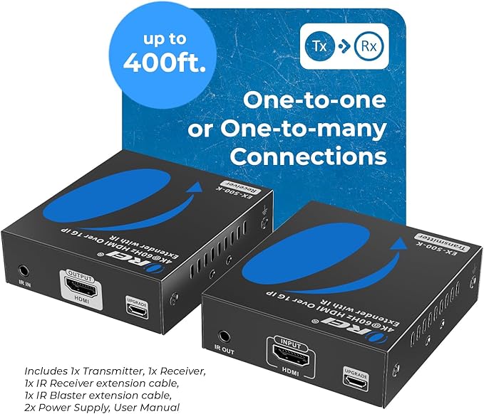 OREI 4K HDMI Extender Over IP CAT6