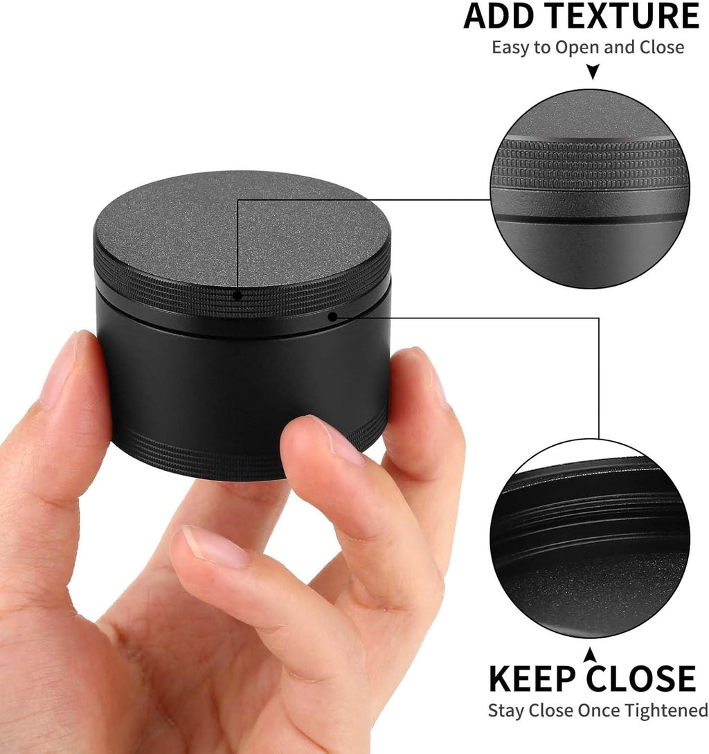 Portable Metal Pill Case, Single Waterproof Daily Pill Box for Travel, Pill Container, Aluminium Alloy Round Pill Box Organizer Pill Holder for Medicine Vitamin Fish Oils Big Size