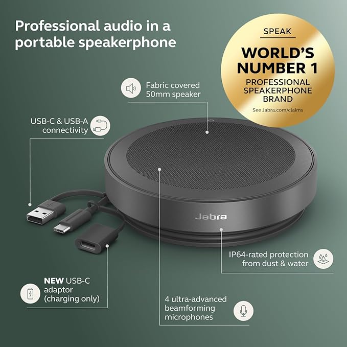 Jabra Speak2 75 Wireless Bluetooth Speakerphone