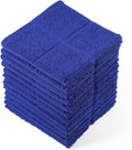 Glynniss Blue Dish Cloths Kitchen Highly Absorbent Navy Dish Rags 100% Cotton Dish Cloths for Washing Dishes, Cleaning (12pcs Blue)