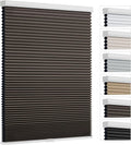 Custom Size Blinds Cellular Shades Cordless for Indoor Windows, Customizable Honeycomb Blind Thermal Insulated Easy Install for Bedroom, Bathroom, Nursey, Blackout Taupe