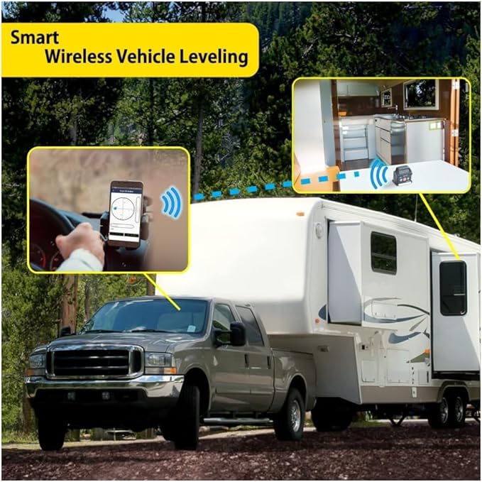 Digi-Pas 2-Axis Smart Cube Level, WIRELESSLY displays leveling status on