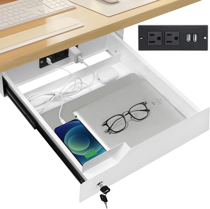 Lumil Under Desk Mounted Drawer Lockable