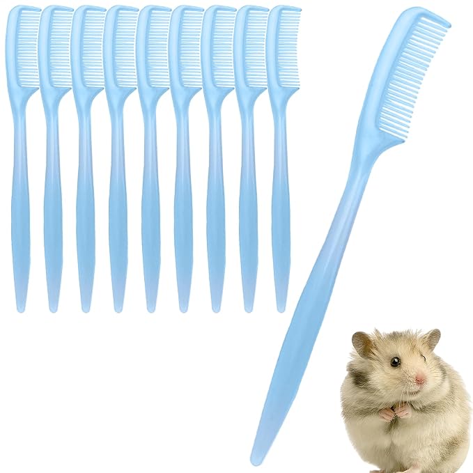 Bunny Brush 10 Pieces Small Animal Shredding Tool | Hamster Comb for Tiny Pet Ferret Indoor Home Coat Sensitive Skin Daily Care