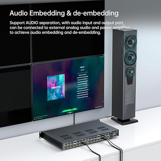 MT-VIKI 8x8 8K UHD HDMI 2.1 Matrix Switcher
