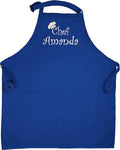 Custom Apron | Embroidered Kitchen Apron Women | Chef Apron For Men | Personalized Apron With Pockets