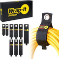 Heavy-Duty Wrap-It Storage Straps, Assorted 9 Pack - Hook and Loop Extension Cord Organizer Hanger, Cord Wrap Keeper, Cable Straps for Cords, Hoses, Rope, RV, Boat and Garage Storage and Organization