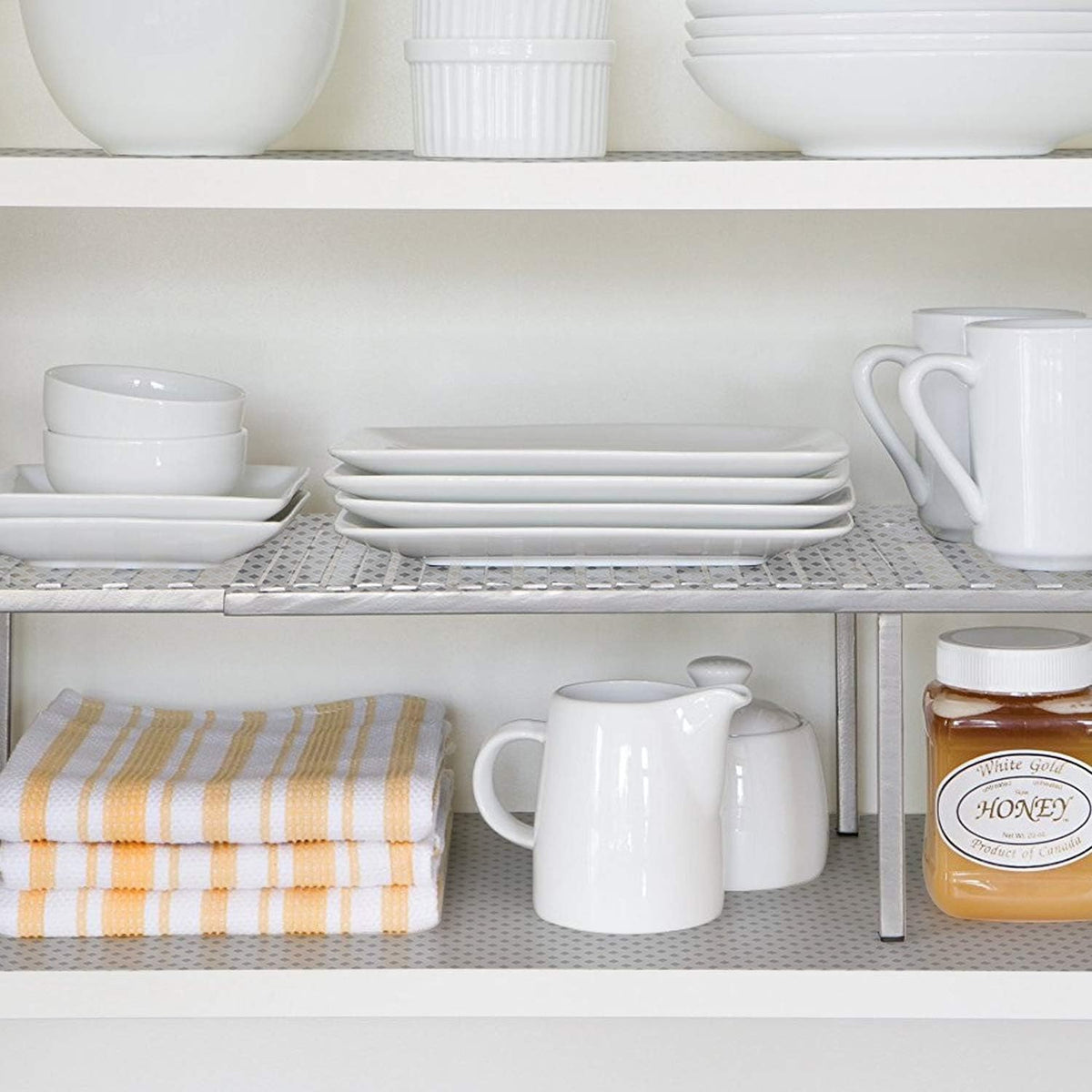 HooTown Shelf Liner Kitchen Cabinet Drawer Mats 23.6 Inch Wide x 78.7 Inch Long, Non Slip EVA Plastic Water Resistant Pad for Bathroom Drawers,Shoe Shelves, Under Sink, Clear