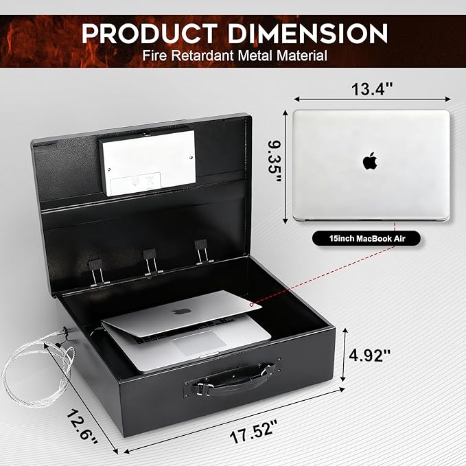 Dalmbox Portable Metal Safe Box